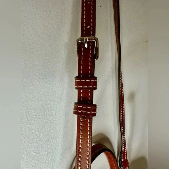 Dooney & Bourke Pebble Grain Leather Zip Zip Satchel Elephant Brown Tan - Picture 4 of 10